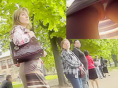 Divine mature upskirt porn present plump butt