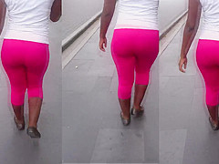 Leggins Rosas Negrita Patucha Culazo Rico