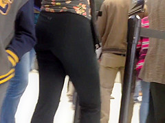 Teen in yoga stretch(s) great backside!